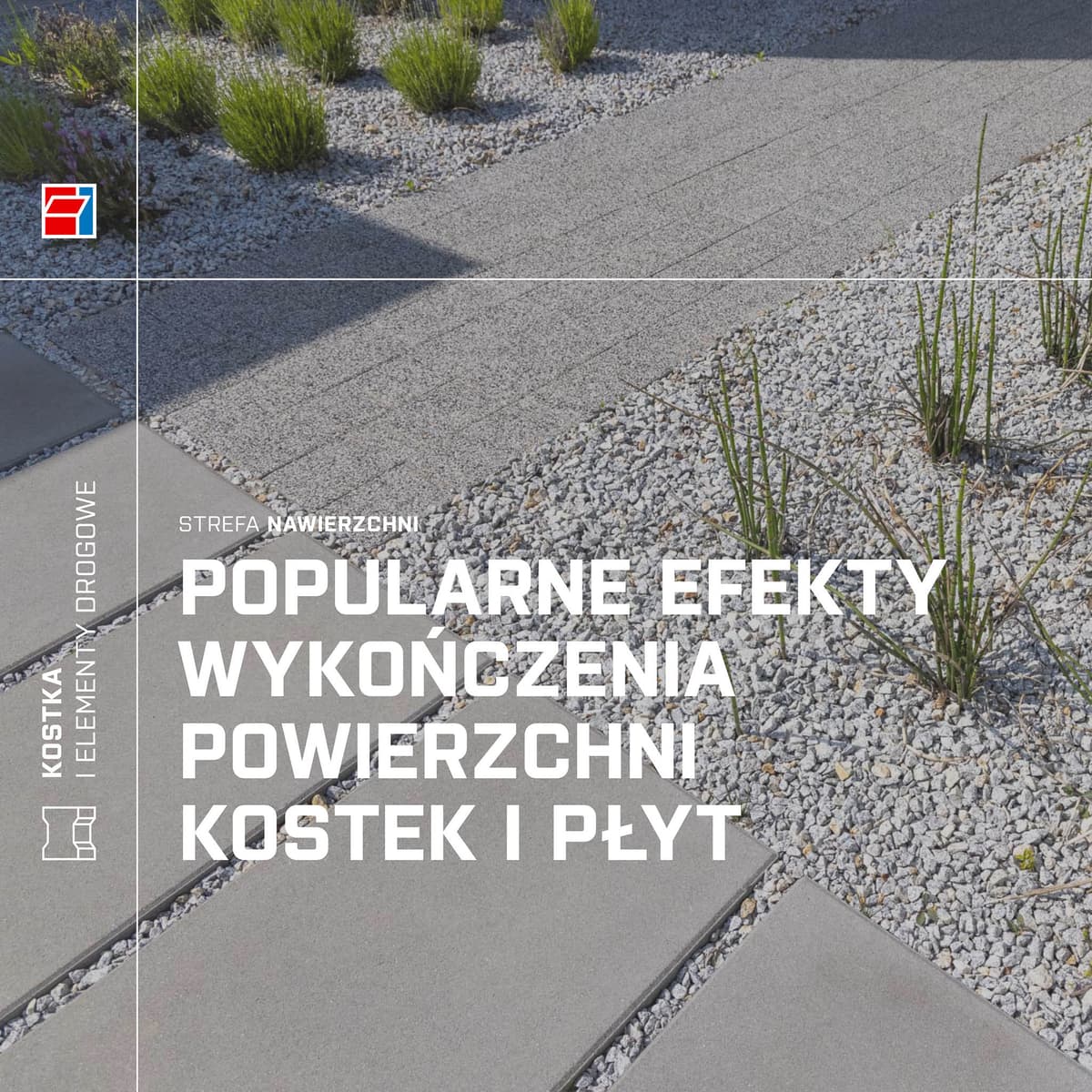 Efekty na powierzchni kostek brukowych