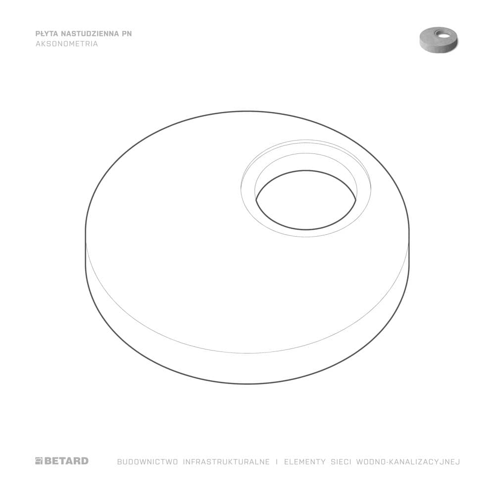 płyta nastudzienna PN - aksonometria