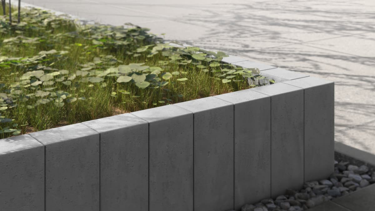Kwietnik z palisad betonowych Piazza