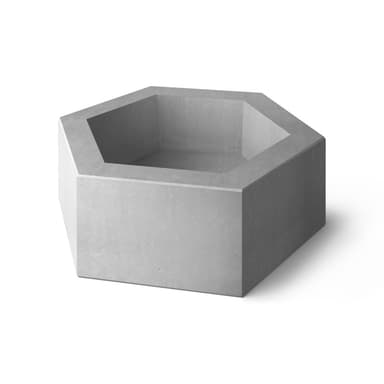 Betonowa Donica Heksagon 100 wizualizacja produktu