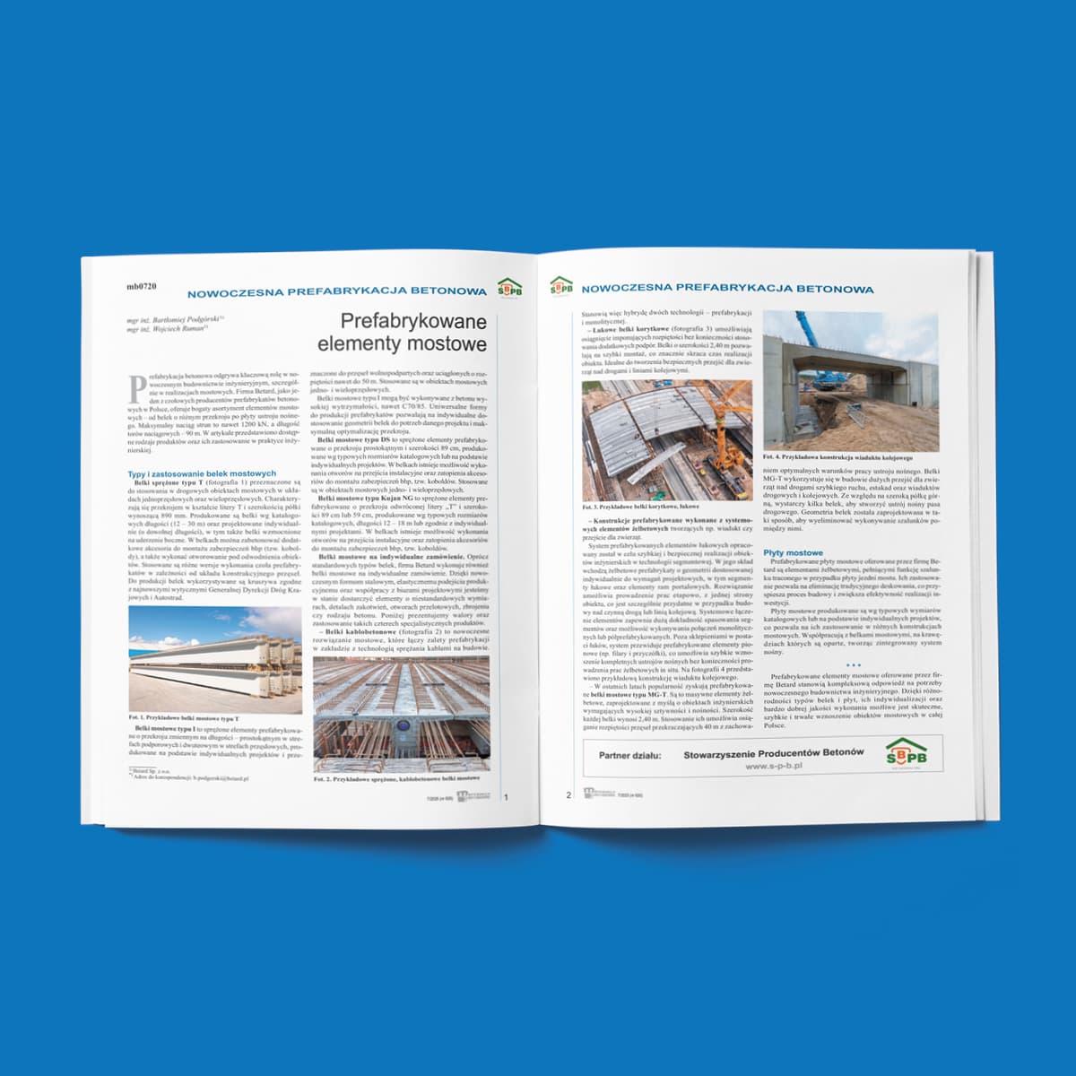 Prefabrykowane elementy mostowe - artykuł Betard
