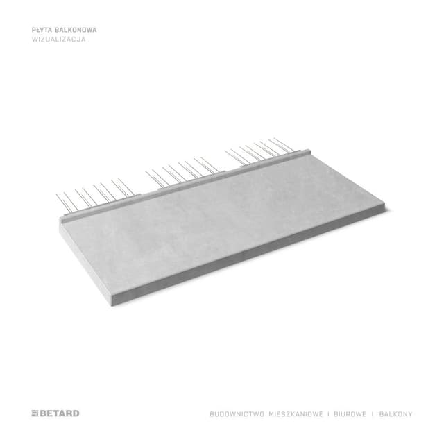 Płyta balkonowa wizualizacja