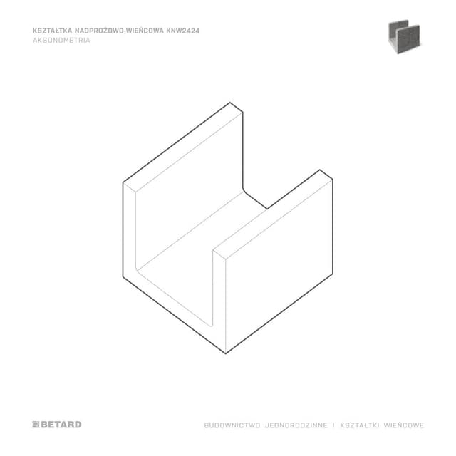 Kształtka nadprożowo-wieńcowa rysunek