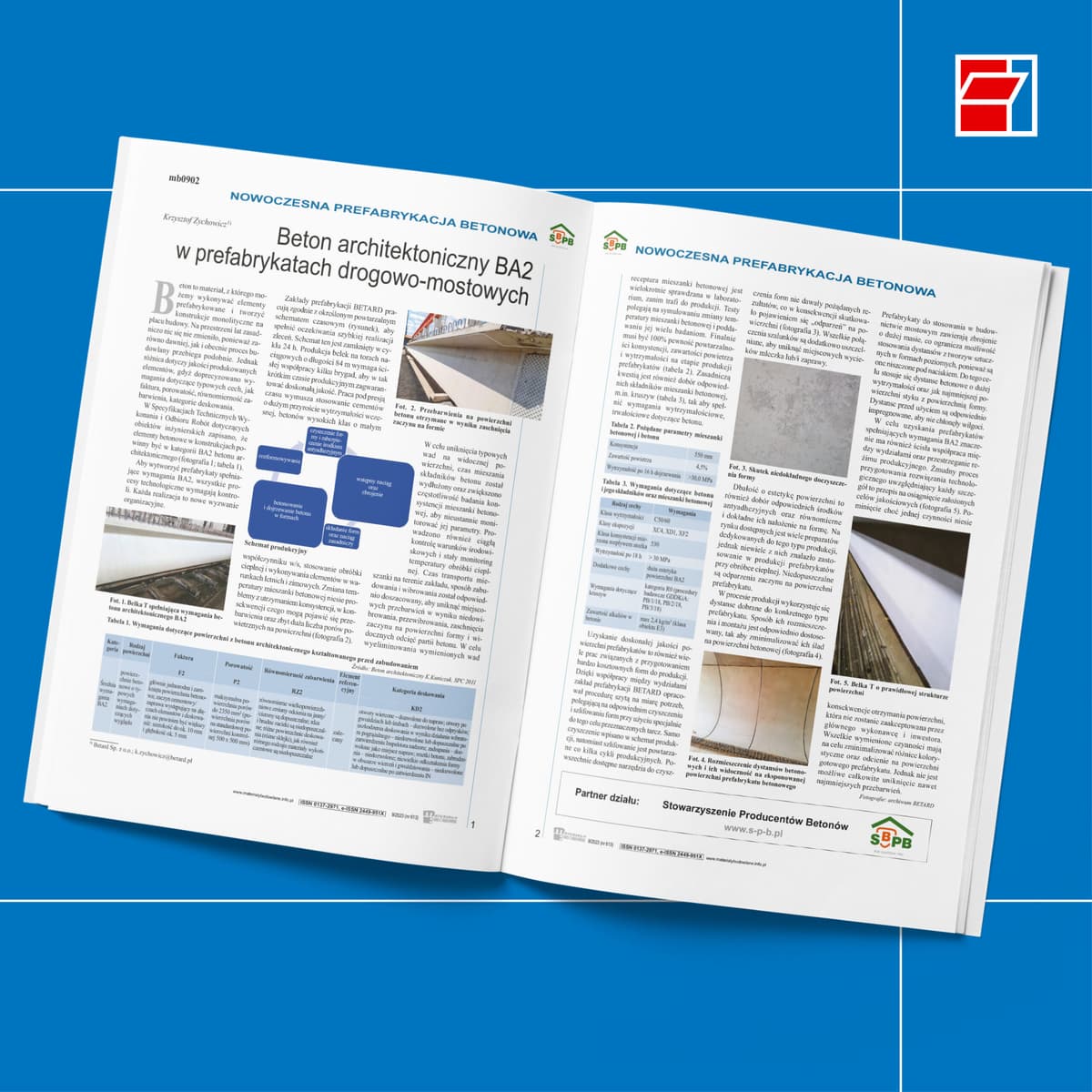 Beton architektoniczny BA2 w prefabrykatach drogowo-mostowych