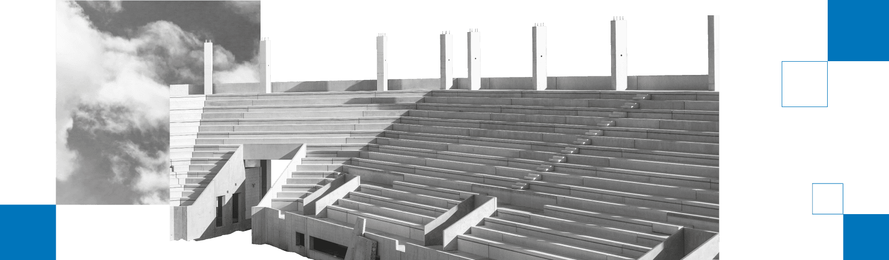 Betonowa prefabrykowana konstrukcja stadionu.