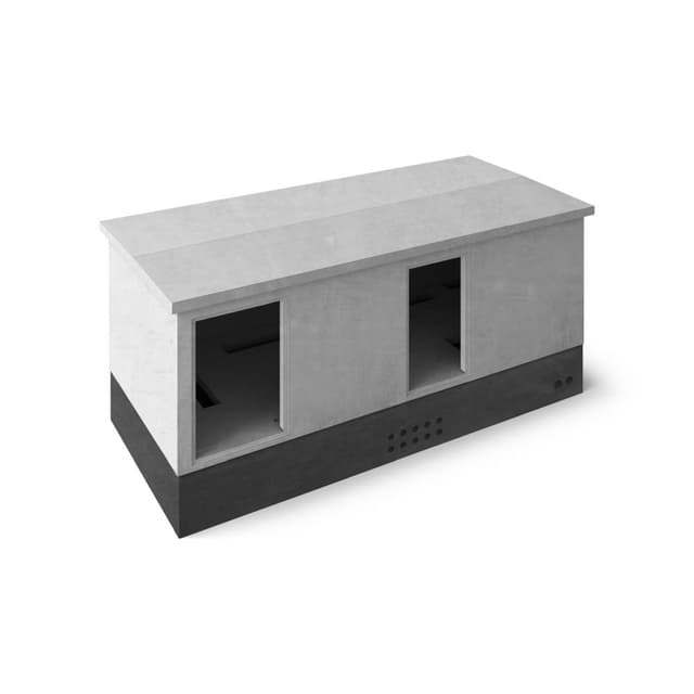 Wizualizacja obudowy trafostacji betonowej