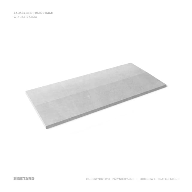 Wizualizacja zadaszenia trafostacji betonowej