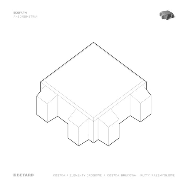 Kostka Ecofarm rysunek produktu